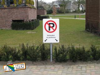 Parkeerbord verboden te parkeren